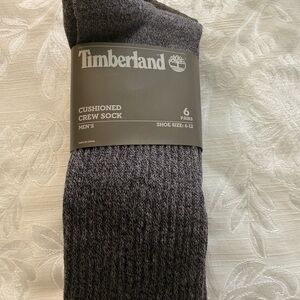 Timberland Men's Cushioned Crew Socks - Charcoal
